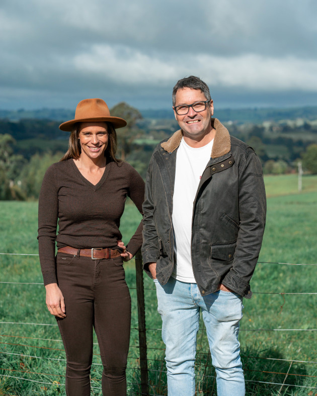 Gippsland Jersey founders Steve Ronalds and Sallie Jones.