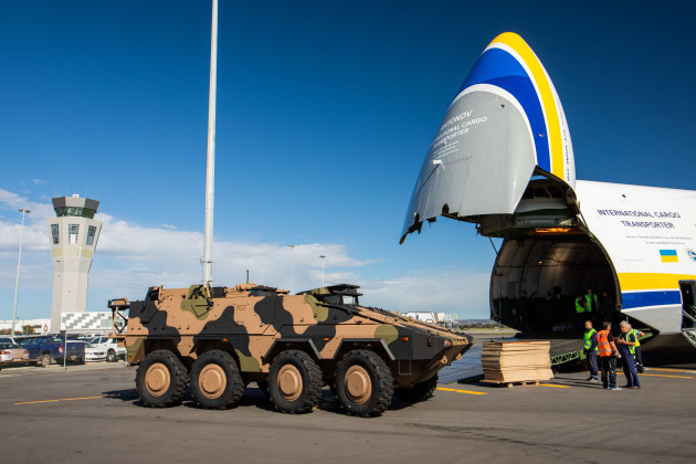 The Boxer at Adelaide Airport. (Rheinmetall)