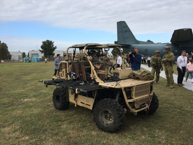 2CDO demonstrated their ability to deploy from Spartans. Credit: ADM Ewen Levick