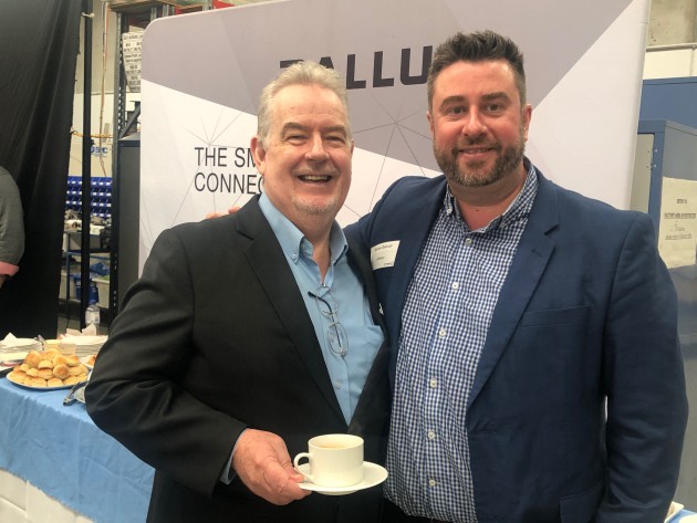 Peter Hern of Universal Robots and Derek Gancar of Ellenex.