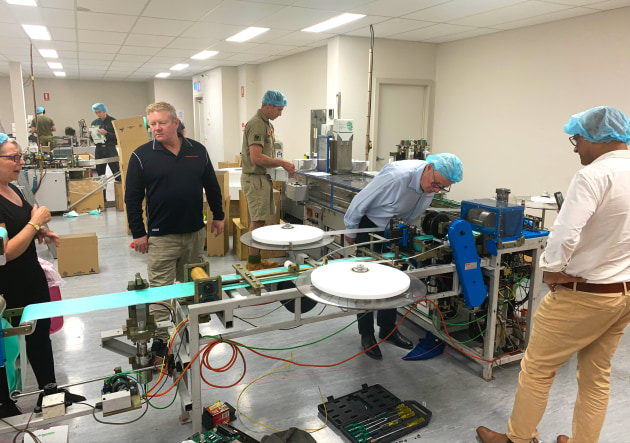 The Foodmach team will be working 24/7 to deliver the first machine to Med-Con within 8 weeks.