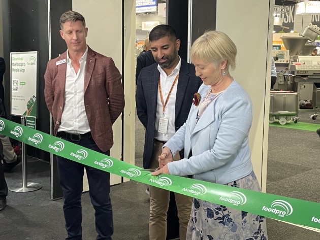 Member for Thomastown Bronwyn Halfpenny officially opens foodpro 2023.