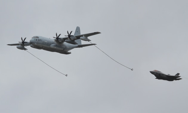 The USMC is the largest operator of the KC-130J and uses the tanker to support its tactical aviation elements, including the F-35B Lightning II. (Nigel Pittaway)