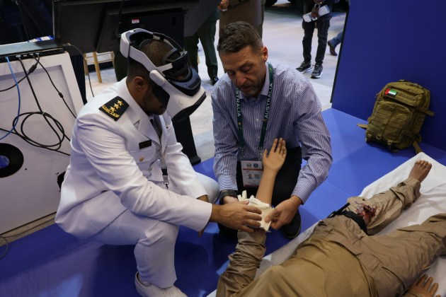 An Aspen Medical training session with MR technology.

Credit: Aspen Medical