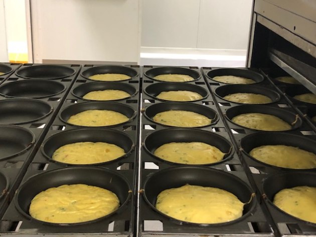 Omelette production at Sunny Queen Farms.