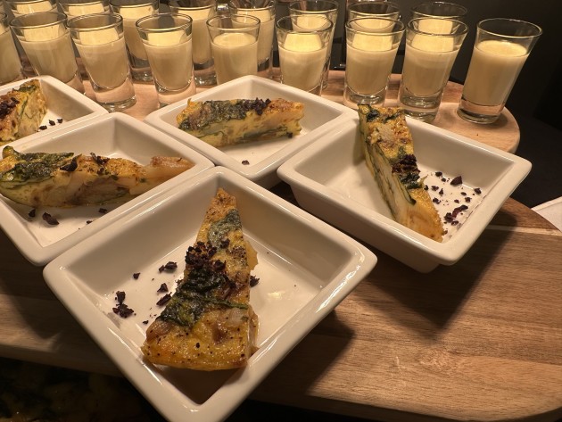 Eat Just's plant-based egg, Just Egg, is made from mung beans and sold in a pourable liquid form. Already in the market, it's sold the equivalent of 50 million eggs. Part of AltProteins24 Novel Food Tasting lunch. (Image: Yaffa Media)