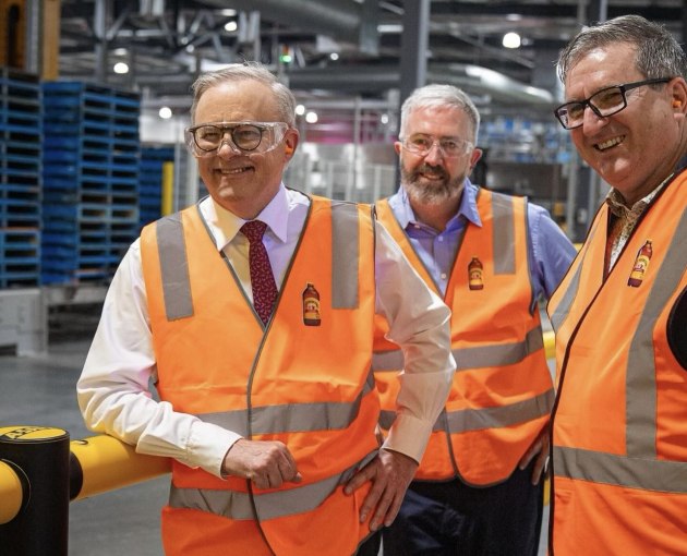 Anthony Albanese inside the new facility. Image:
Anthony Albanese/Instagram
