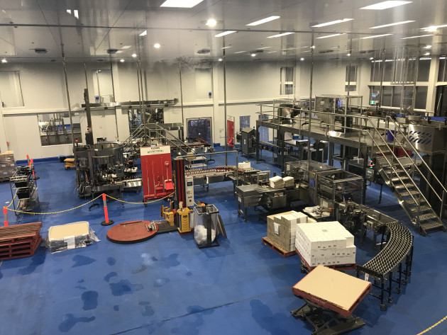 The dry end packaging area at the new Beeerenberg facility, with machinery designed and supplied by Recopak