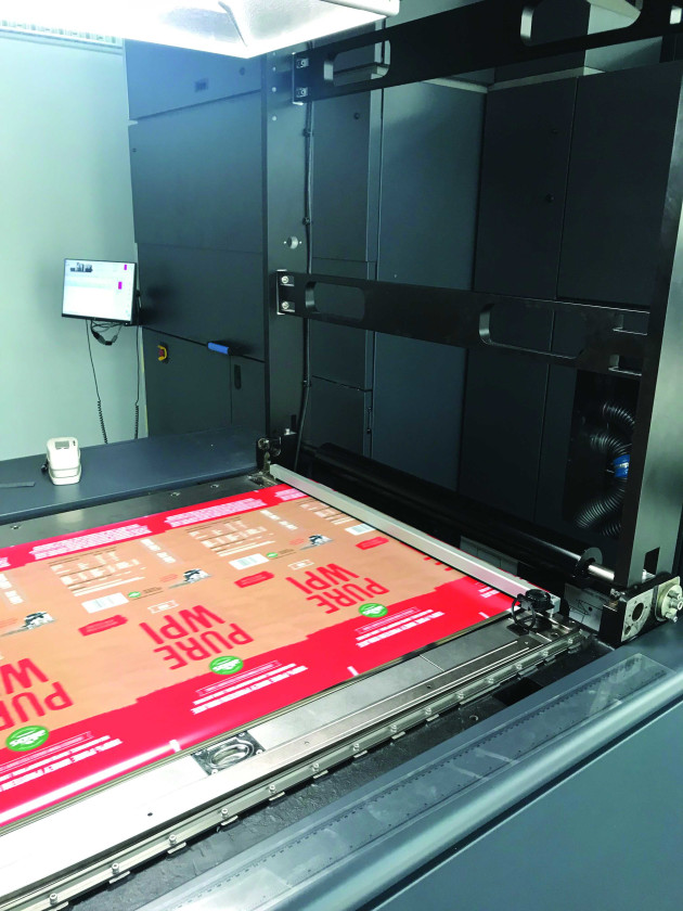 Printed film for pouches on the HP Indigo 20000 Digital Press at Read Labels & Packaging.