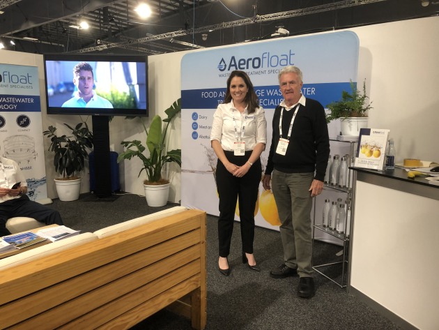 Aerofloat Katie Moor and Ray Anderson (stand 3129) were exhibiting their patented wastewater system in New Zealand for the first time. 

They were running a video of their recent 4Pines brewery installation in Brookvale, Sydney on the stand, and the company has also recently completed its first NZ implementation.

Moor says Aerofloat is taking the opportunity, while in New Zealand, to meet with potential agents in the region.