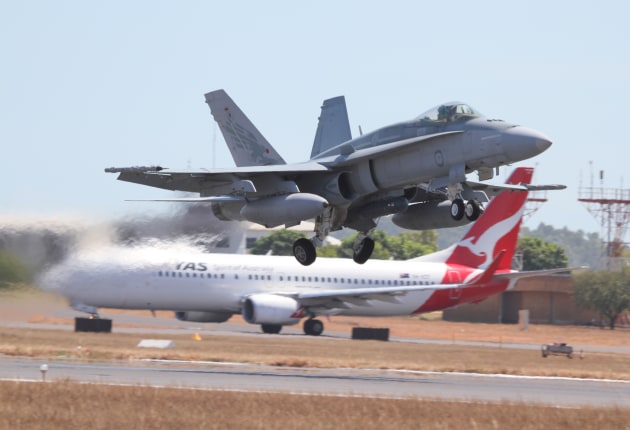 The Air Force has said farewell to the F/A-18A/B Hornet fleet after nearly 408,000 total flying hours. (Nigel Pittaway)