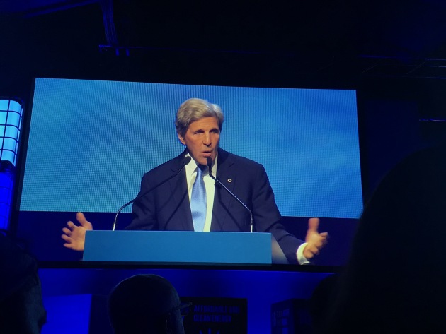 Former US Secretary of State John Kerry's keynote address at the inaugural Global Table conference called on all delegates to play a role in solving climate change.