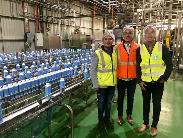 Taking the leap: The Tan brothers, Ben, George and William, are co-directors of Victorian company Slades Beverages, co-packer for JUST Water. [Image: PKN]
