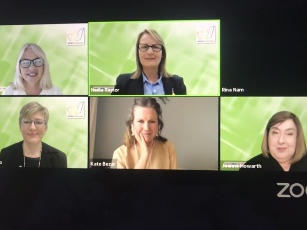A panel filled with passion and purpose (clockwise): Lindy Hughson, publisher PKN and Food & Drink Business; Nadia Taylor, co-founder and director of tna; CEO of Planet Protector Packaging, Joanne Howarth; co-founder and director of The Better Packaging Co, Kate Bezar; and Brisbane-based plastics researcher and PhD Candidate at the University of Queensland, Nicole Garofano.