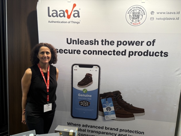 Fotini Delgado, CEO of Laava, at the Smart Packaging Congress in Amsterdam.