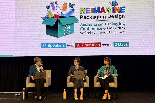 Trio of sustainability experts wrap up the AIP conference: Dr Nicole Garofano, Pippa Corry, Belinda Chellingworth