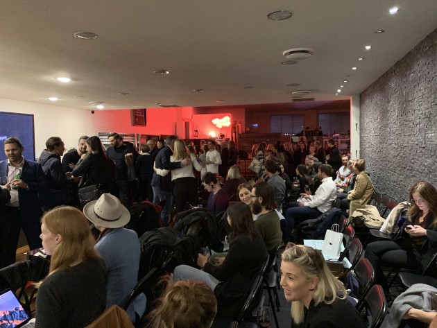 Crowded house: Over 120 graphic arts professionals gathered at The Distillery in Sydney for an Evening of Rubbish Talks.