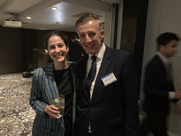 Anne-Marie Mina, ETF (left) with Wayne Robinson, PKN.