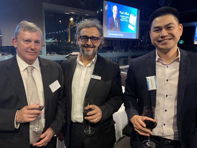 (from left) Scott Lucas, Robert Marguccio, and Rhoardi Borbajo.