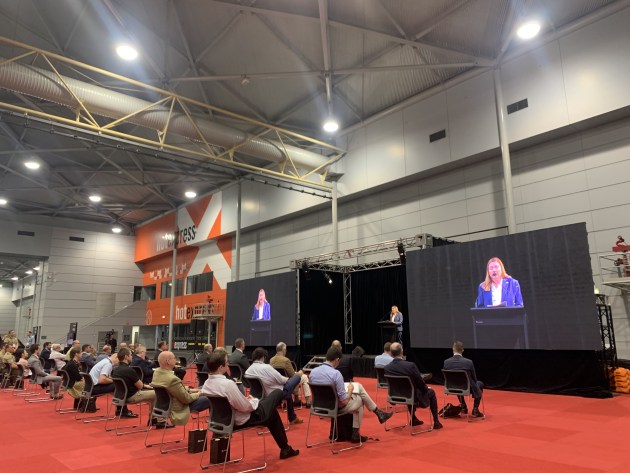 Chief Defence Scientist Tanya Monro speaking at Quantum Technology Challenge (QTC) 2021 on Defence&rsquo;s investment into quantum technology R&D. (Credit: Roya Ghodsi