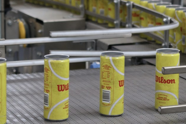 Mineral water from Victoria in customised, digitally printed cans. Image: Rippl