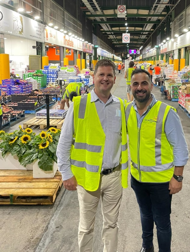 Produce Republic managing director Brett Jackson and MD Provodores founder Mouhamad Dib.