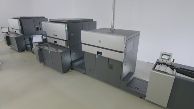 The HP Indigo 8000 digital press.