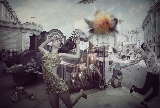 &copy; Michael Cook. Laser Girl, from the series, Invasion.