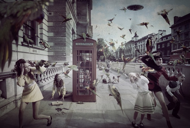 &copy; Michael Cook. Telephone,  from the series, Invasion.