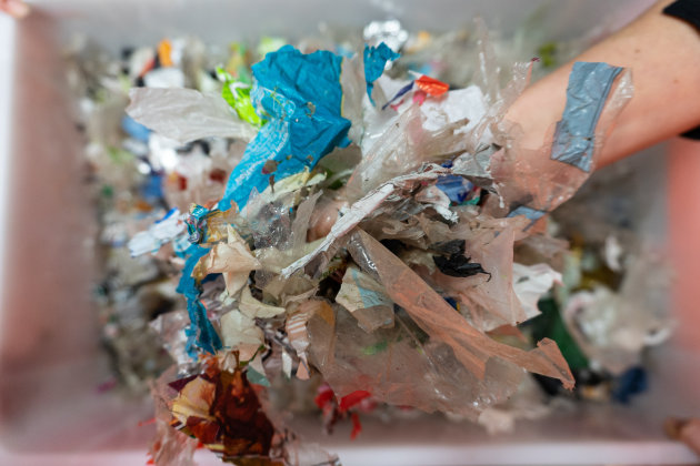 Shredded soft splastics. Image: iQRenew