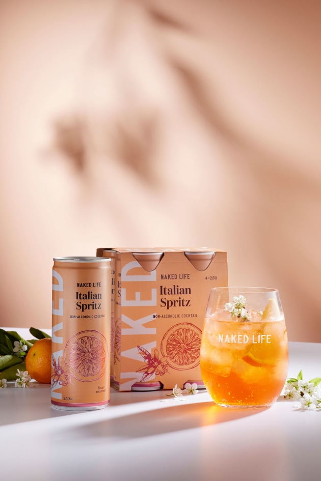 Naked Life, famous for its sugar-free sodas and iced teas has just unveiled a new RTD range of non-alcoholic canned cocktails and amber spirit inspired mixed drinks. (Source: Naked Life)