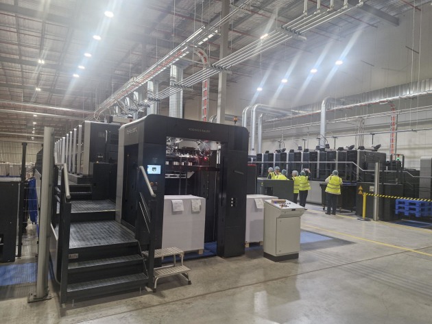 Packaging power: Two new Koenig & Bauer 20,000sph presses in the 42,000sqm IVE supersite at Kemps Creek