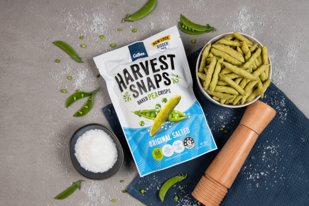 Harvest Snaps Baked Pea Crisps have been a healthier snacking option since 2017. 
The range now has a 5 Health Star Rating for the Pea Original Salted, Pea Chilli, and NEW Pea Tomato Chutney flavours