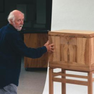 James Krenov presents an oak cabinet.