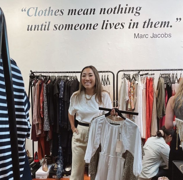 Jane Lu - Showpo CEO at Thread Together store. Image via LinkedIn.