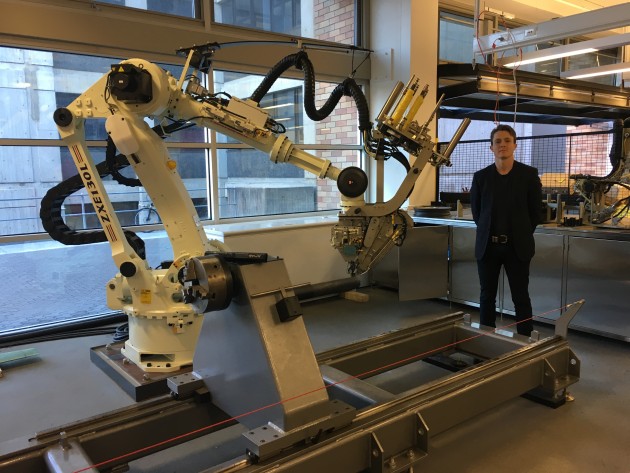 JAR Aerospace CMO Lochie Burke at the UNSW testing facility. 
Ewen Levick