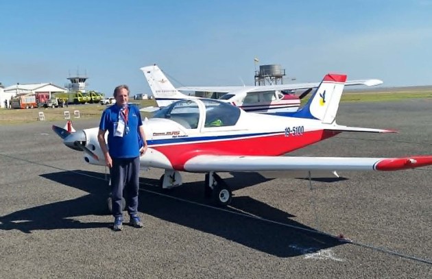 New RAAus chair Jim Tatlock with his Alpi Pioneer. (supplied)