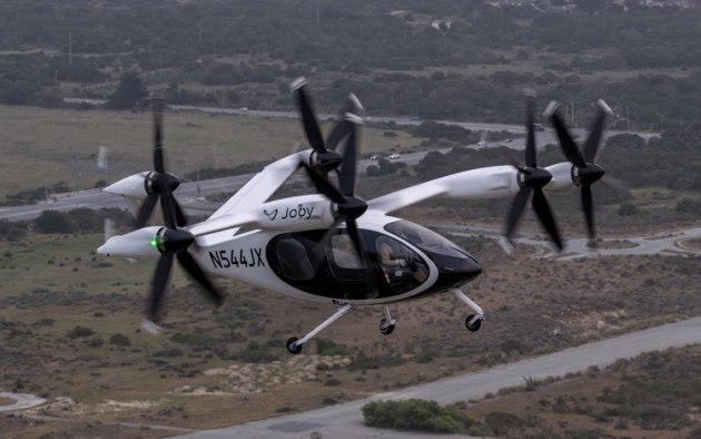 Joby Aviation last month successfully flew full-transition flights with a pilot on board. (Joby Aviation)