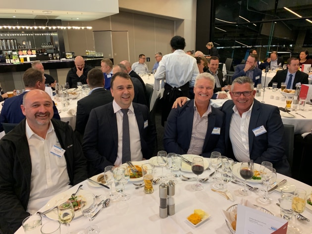 John Giuliani, HB Fuller; Matthew Humphrey, Lantech; Mark Krygger, Orora; David Fullerton, Lantech.