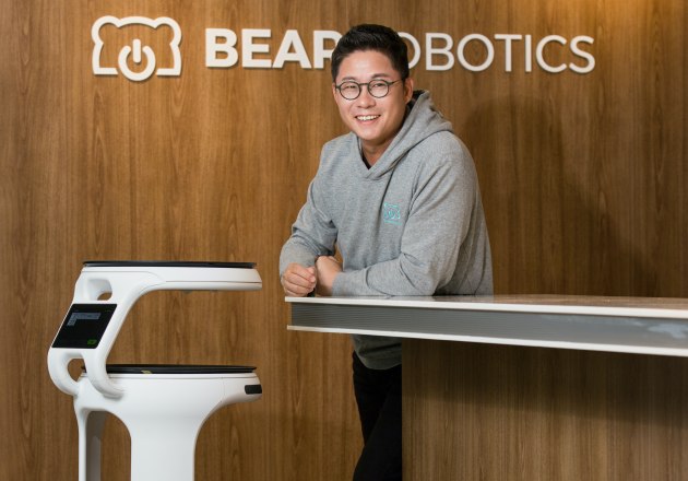 John Ha of Bear Robotics will be launching the Servi robot models at Fine Food Australia. 
Image: Bear Robotics