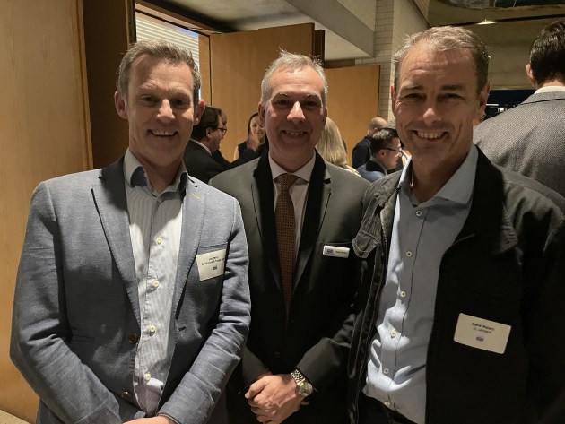Jon Perry, Exhibitions & Trade  Fairs; Rob Becher, Inox; Steve Walters, JL Lennard.