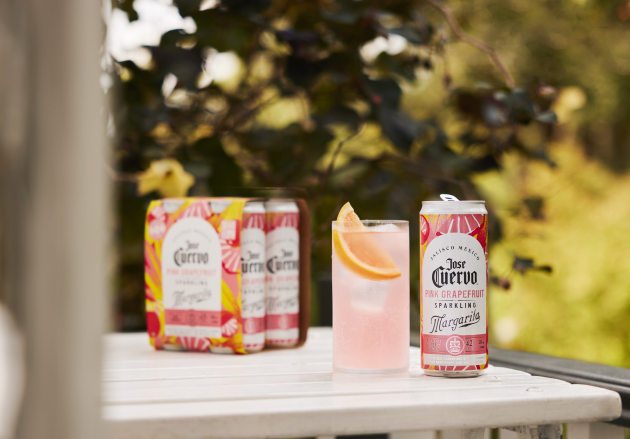 Jose Cuervo has welcomed the newest addition to its growing Sparkling Margarita premix range: Pink Grapefruit Sparkling Margarita. Image: Proximo
