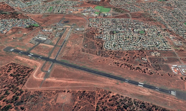 Kalgoorlie Airport in regional Western Australia. (Google Earth image)