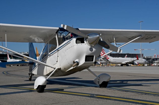 Wedgetail 5 VH-KAR on the Melbourne tarmac. (Steve Hitchen)