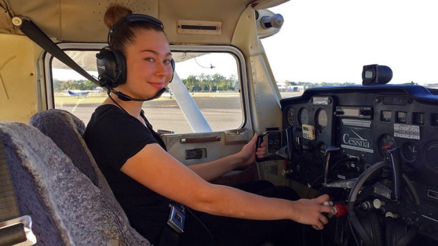 Kate Lovegrove is embarking on an aviation career that she hopes will lead to flying for the RFDS. (supplied)