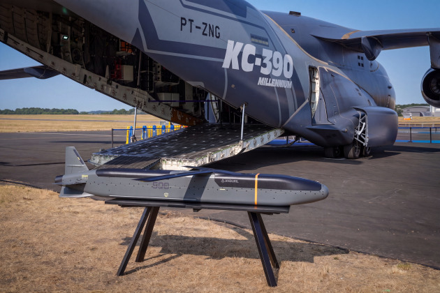 Embraer and Anduril have signed a Memorandum of Understanding at the Farnborough Airshow to jointly pursue the integration of Anduril&rsquo;s pallet-launched Barracuda-500M stand-off cruise missile into the C-390 Millennium.

Credit: Embraer / Anduril