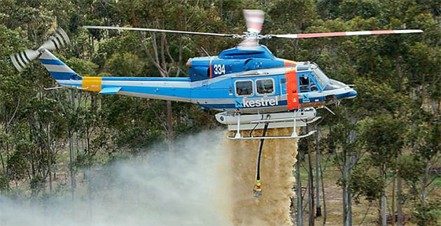A Kestrel Aviation firebomber at work. (AHIA)