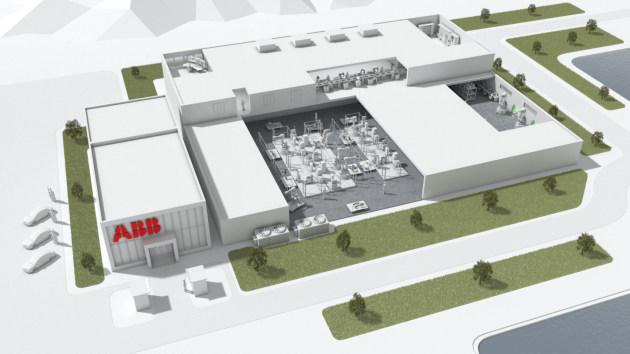 An artist's impression of ABB's new Shanghai factory.