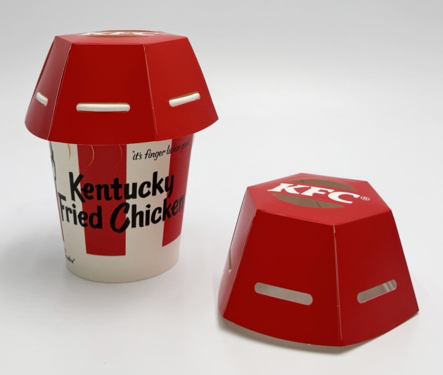 KFC Go Bucket Paper Lid: KFC Australia and Detpak