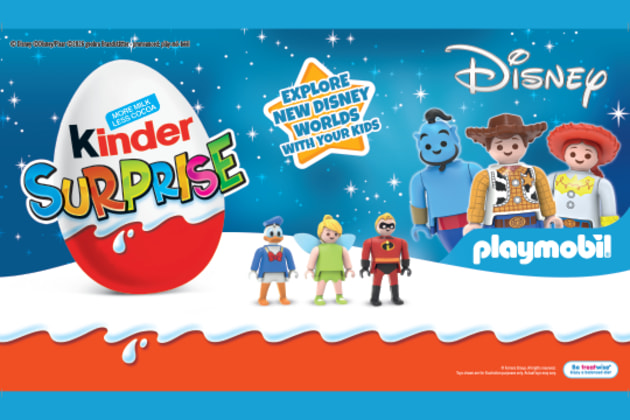 Kinder Surprise unveils a landmark partnership with Disney and Playmobil.